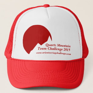 Mountain challenge logo red promotion cap