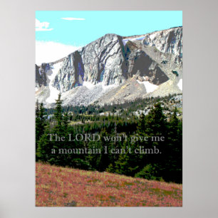 Mountain Christian Inspiration Poster