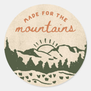 Mountain Classic Round Sticker