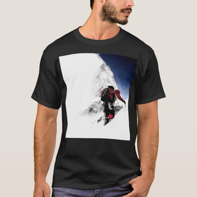 Mountain Climber Extreme Sports T-Shirt (Front)