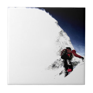Mountain Climber Extreme Sports Tile