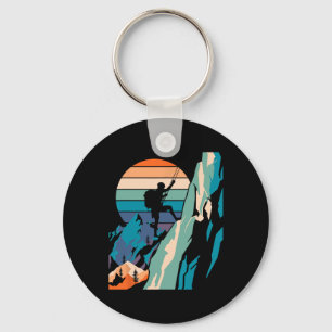 Mountain Climber Funny Rock Climbing Bouldering Me Key Ring