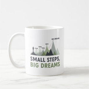 Mountain Climber Goal Progress Inspirational  Coffee Mug