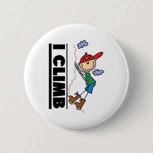 Mountain Climber I Climb 6 Cm Round Badge