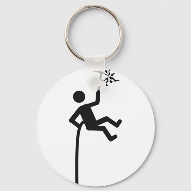 mountain climber icon key ring (Front)