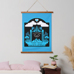 Mountain Climber Memorial Gift Hanging Tapestry