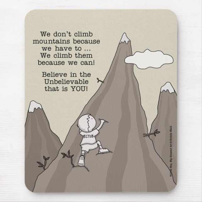 Mountain Climber Mouse Pad (Front)