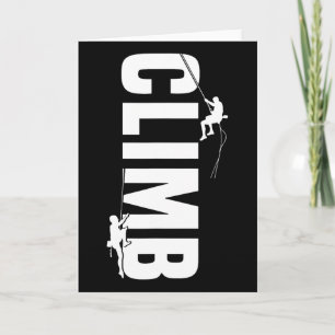 Mountain Climber Outdoor Rock Climbing Bouldering Card