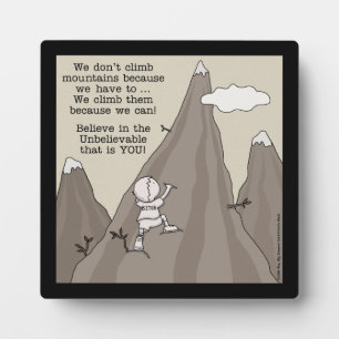 Mountain Climber Plaque