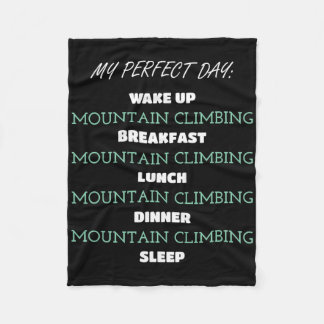 Mountain Climbing Adventure Outdoor Enthusiast Fleece Blanket