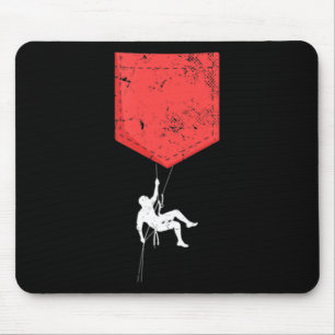 Mountain Climbing Chest Pocket Bouldering Rock Cli Mouse Pad