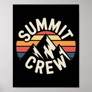 Mountain Climbing Crew Mountaineer Poster