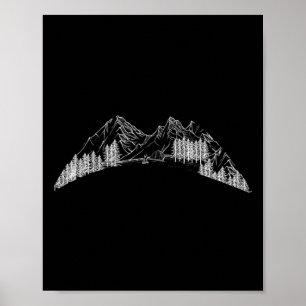 Mountain Climbing Hiking Nature Lover Camping Shir Poster