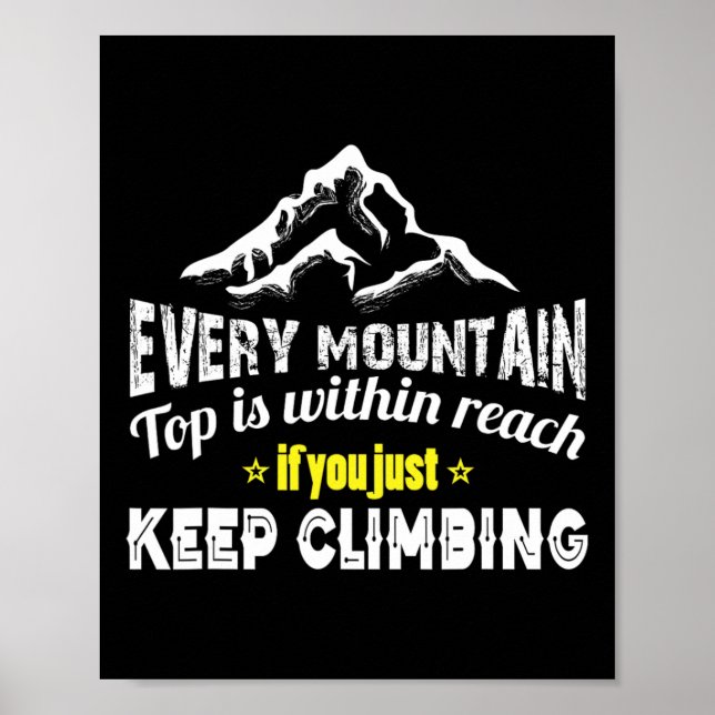 Mountain Climbing  Poster (Front)