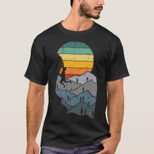 Mountain Climbing Retro Climber Mountaineer Men Wo T-Shirt