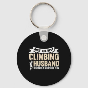 Mountain Climbing Rock Climb Climber Husbynd Key Ring