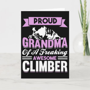Mountain Climbing Rock Climb Grandmother Climber G Card