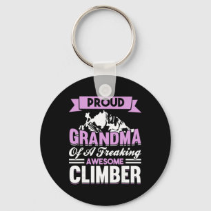 Mountain Climbing Rock Climb Grandmother Climber G Key Ring