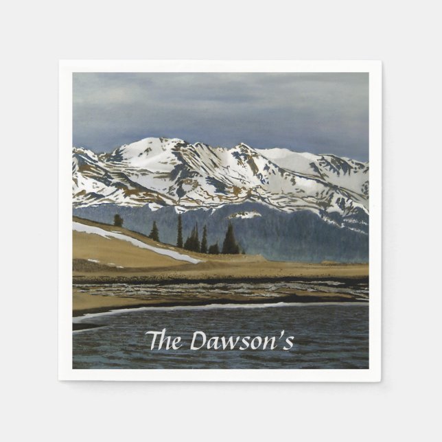 Mountain Colorado Landscape Napkin (Front)