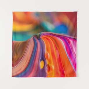 Mountain colours paint colourful art tapestry