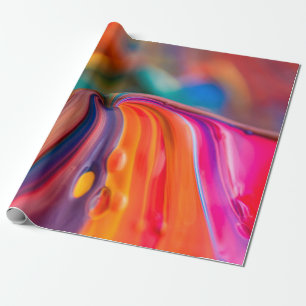 Mountain colours paint colourful art wrapping paper