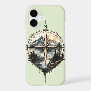Mountain Compass Vintage iPhone Case