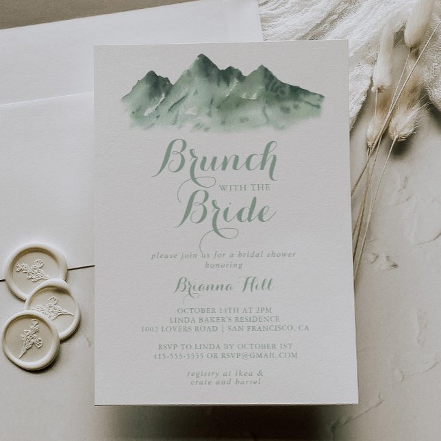 Mountain Country Brunch with the Bride Shower  Invitation (Creator Uploaded)