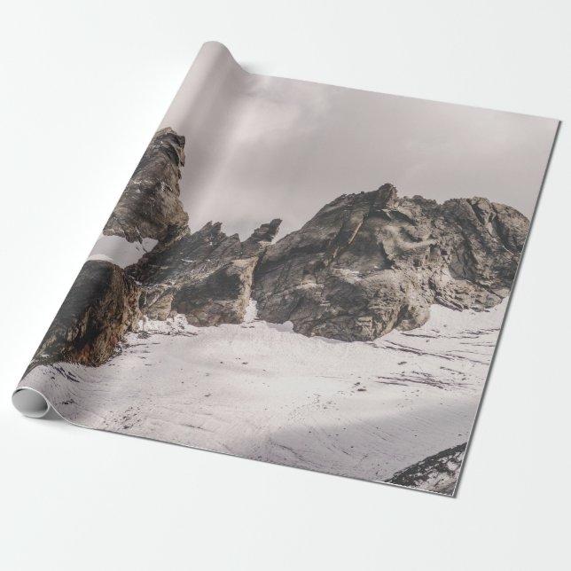 MOUNTAIN COVER BY SNOW WRAPPING PAPER (Unrolled)