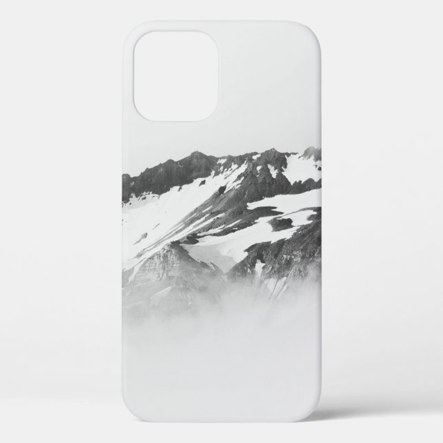 MOUNTAIN COVERED WITH SNOW Case-Mate iPhone CASE (Back)
