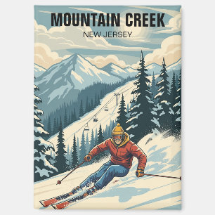 Mountain Creek Skiing New Jersey Travel Magnet