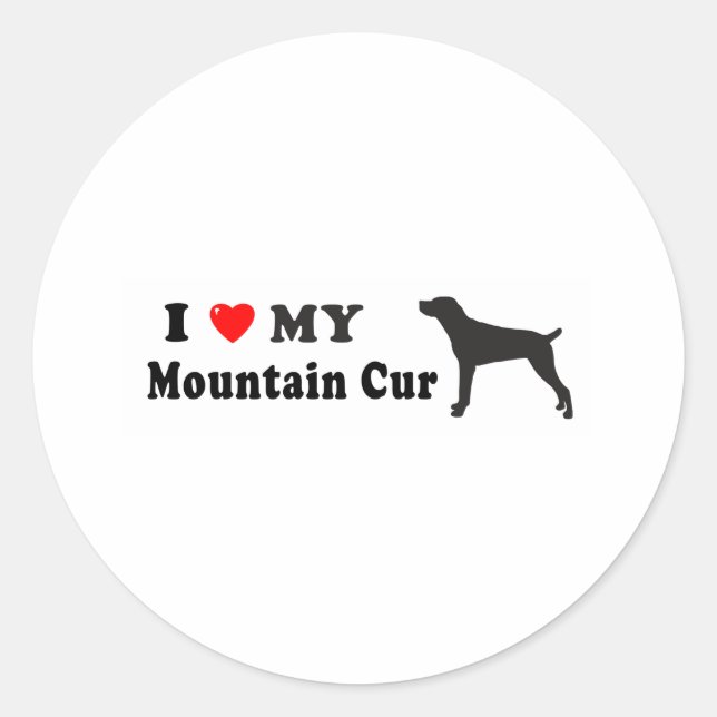Mountain Cur Classic Round Sticker (Front)