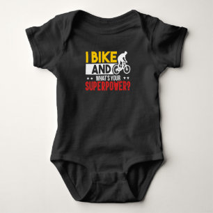 Mountain Cycling Bicycle I Bike And Whats Your Baby Bodysuit