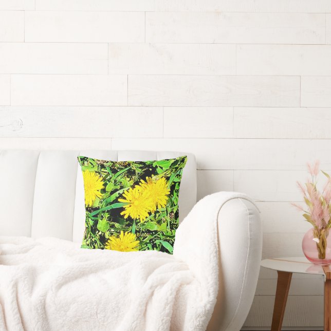 Mountain Dandelions Photo. Buy Now Cushion (Couch)