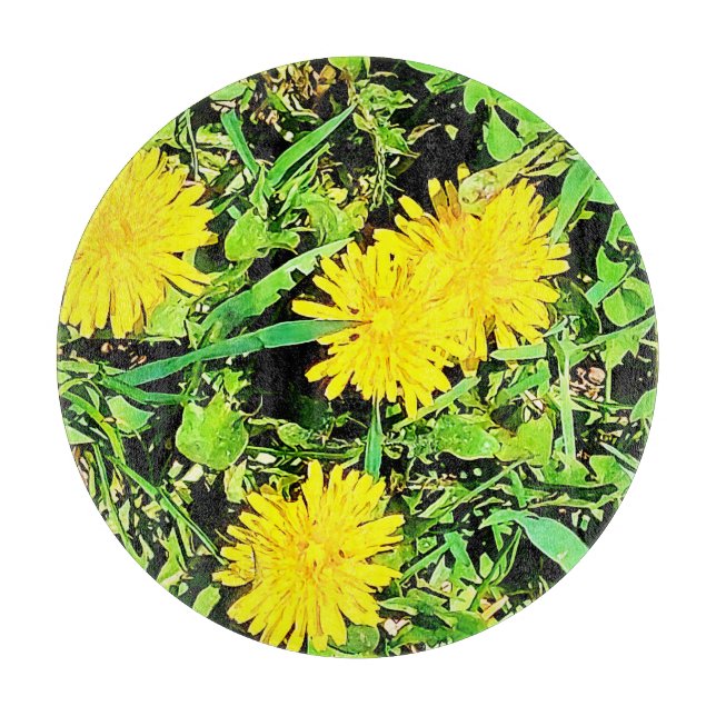 Mountain Dandelions Photo. Buy Now Cutting Board (Front)