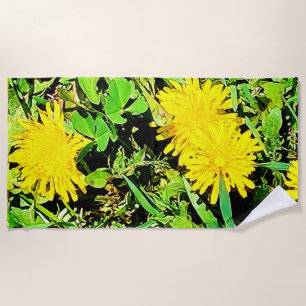 Mountain Dandelions Photo From Ottawa Canada Beach Towel