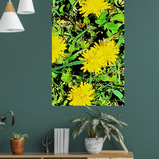 Mountain Dandelions Photo From Ottawa Canada Poster