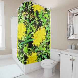 Mountain Dandelions Photo From Ottawa Canada Shower Curtain