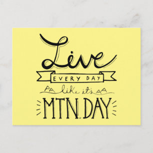 Mountain Day Postcard