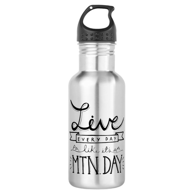 Mountain Day Water Bottle (Front)