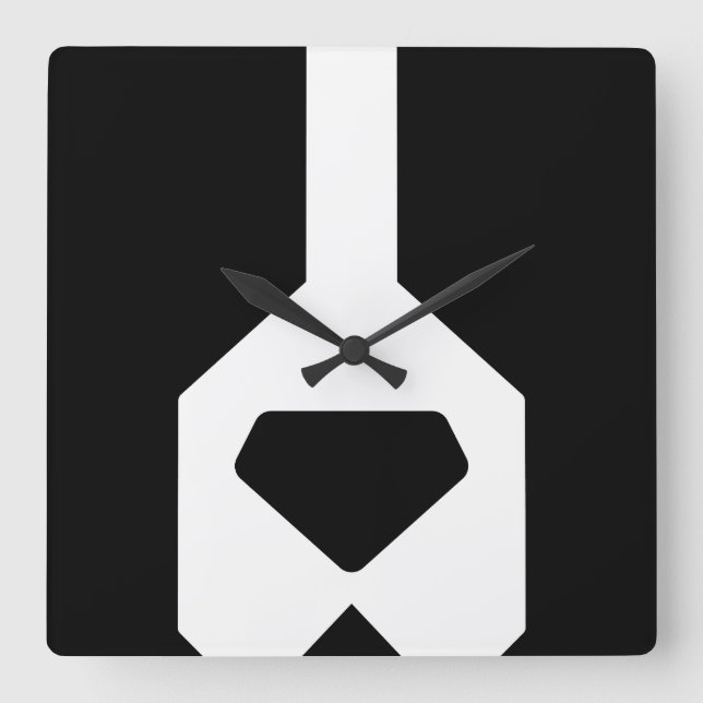 Mountain Dog Square Wall Clock (Front)