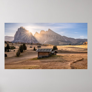 Mountain Dolomite Alps South Tyrol / Italy Poster