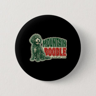 Mountain Doodle Adventure Club Dog Lover Vintage 6 Cm Round Badge