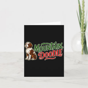 Mountain Doodle Dog Lovers Vintage Retro Outdoor Card