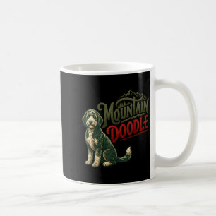 Mountain doodle dog lovers vintage retro outdoor coffee mug