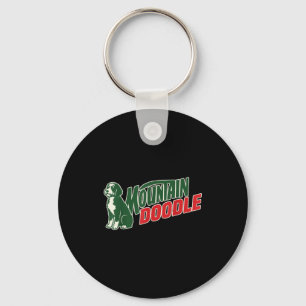 Mountain doodle dog lovers vintage retro outdoor key ring