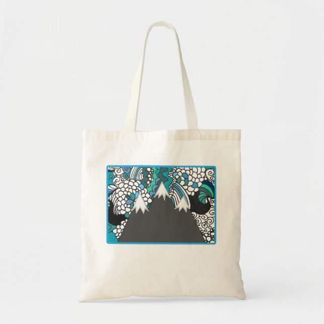 Mountain Doodle Tote Bag (Front)