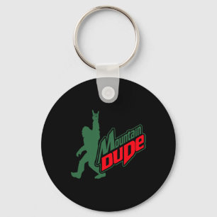 Mountain Dude Funny Bigfoot Sasquatch Hiking Gifts Key Ring