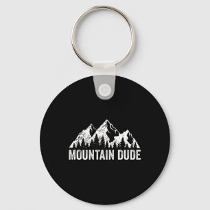 Mountain Dude Nature Rock Climbing Hiking Camping  Key Ring
