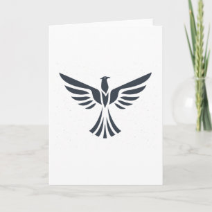 Mountain Eagle Silhouette Animal Card