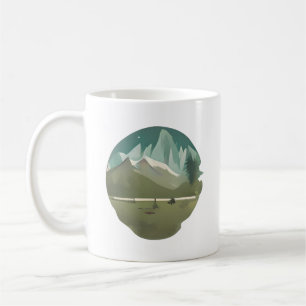 Mountain Escape: A Quiet Campsite Retreat Coffee Mug